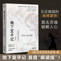 地下室手记解读版 陀思妥耶夫斯基  世界文学经典名著俄国文学长篇小说