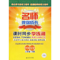 名师伴你成长/课时同步学练测：中国历史（八年级下册）人教版（含试卷）