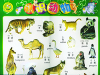 认识动物/凹凸版少儿挂图（注音版）