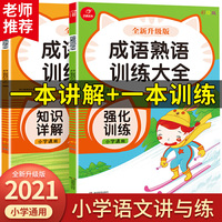 小学生成语熟语训练大全 知识详解+强化训练（共2册）全新升级彩绘版 1-6年级通用 小学生语文知识点练习册  开心教育