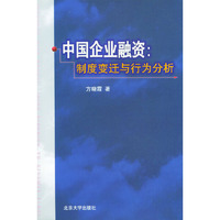 中国企业融资：制度变迁与行为分析