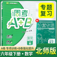 2026春调考A+B六年级数学下册北师版调考a+b小学期末调研考试真题小学期末调研A卷专项基础B卷强化提升练习 同步试卷真题圈真题卷必刷题天天练