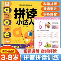 幼小衔接专项训练拼读小达人 汉语声母韵母拼音拼读训练一日一练全套教材 小学语文零基础巩固练习册