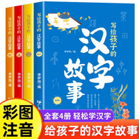 汉字的故事全4册精美彩图版 讲解汉字的发展演绎汉字的前世今生了解传统文化适合7-12中小学生课外阅读