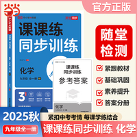 【荣恒】2025秋初中课课练同步训练化学九年级全一册人教版课本教材基础知识同步训练一课一练初中必刷辅导资料书