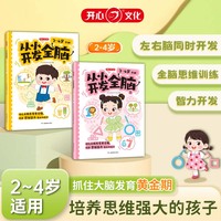 从小开发全脑2-4岁适用幼儿全脑开发儿童早教书幼儿专注力练习 数学思维逻辑训练全脑思维开发综合能力提升启蒙幼小衔接