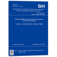 石油化工往复压缩机工程技术规范（英文版 SH/T 3143-2012）