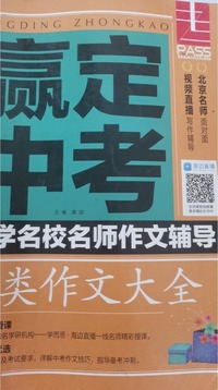 赢定中考  中学名校名师作文辅导 分类作文大全（全4册）