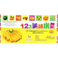 123美味水果(适读年龄2-6岁)/幼儿益智拼玩大卡(幼儿益智拼玩大卡)