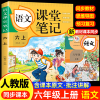 语文课堂笔记·六上 人教版课本同步 教材讲解重点知识课文解读知识辅导课后复习小学6年级学霸笔记六年级上册语文课本同步人教版教材预复习课本小学生教材全解课本原文批注同步暑假作业