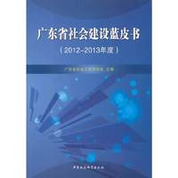 2012-2013年度-广东省社会建设蓝皮书