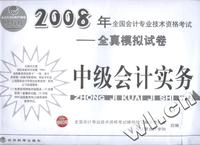 中级会计实务全真模拟试卷-2008全国会计专业技术资格考试辅导用书(经科版)