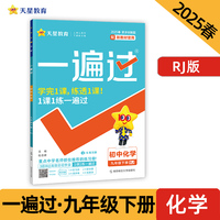 一遍过 初中 九年级下册 化学 RJ（人教）教材同步练习 2025年新版天星教育