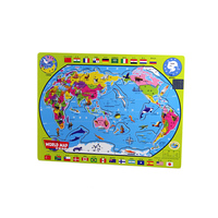 儿童木制拼图-世界地图