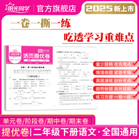 2025春阳光同学日积月累活页提优卷二年级下册语文人教版小学2年级下册专项训练