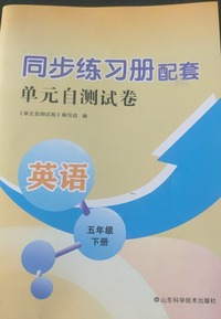 单元自测试卷  英语五年级下册
