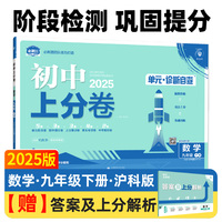 2025版理想树初中上分卷 九年级下册 数学 阶段检测巩固提分 沪科版