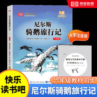 快乐读书吧 六年级下册大字注音版全彩插图版  尼尔斯骑鹅旅行记  小学生老师推荐课外阅读人教版语文教材同步