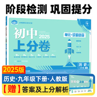 2025版理想树初中上分卷 九年级下册 历史 阶段检测巩固提分 人教版