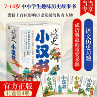少年读史 小汉书（礼盒装4册，为7-14岁中小学生量身定制的趣味历史故事书 读史知未来 读史增智慧 读史壮心智 大量经典成语典故助力孩子学考！）
