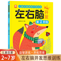 儿童全脑思维升级训练左右脑开发第2阶段 2-7岁思维逻辑训练专注力与益智早教启蒙游戏书