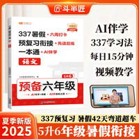 斗半匠 暑假衔接五升六 暑假衔接一本通 暑假作业五升六年级 语文人教版 暑假预复习 14天复习 28天预习5升6