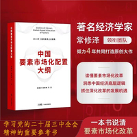 中国要素市场化配置大纲 著名经济学家常修泽领衔的经济学研究力作 一本书讲清楚我国要素市场化改革是什么、为什么、如何做
