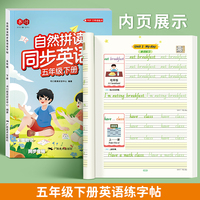 自然拼读同步英语练字帖五年级下册