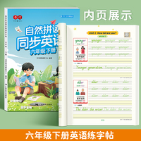 自然拼读同步英语练字帖六年级下册
