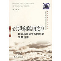 公共秩序的制度安排--国家与社会关系的框架及其运用/政治问题新视角系列