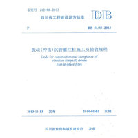 DB 51/93-2013-振动(冲击)沉管灌注桩施工及验收规程