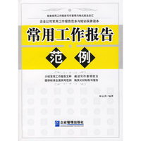 常用工作报告范例