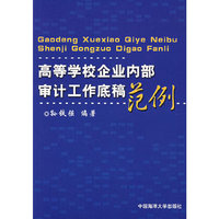 高等学校企业内部审计工作底稿范例