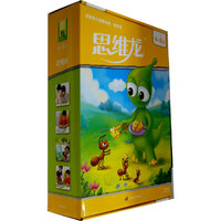 思维龙·洪恩幼儿思维训练 提升篇4-6岁（DVD+13册游戏题卡+操作板+剪纸）