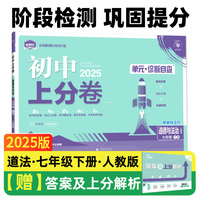 2025版理想树初中上分卷 七年级下册 道德与法治 阶段检测巩固提分 人教版