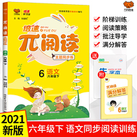 2021版倍速派阅读六年级下册同步阅读训练 小学语文课文同步阅读与拓展 六年级同步作文与阅读训练小学语文课文同步拓展阅读