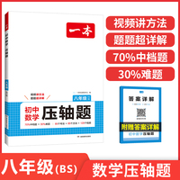 2026一本初中数学压轴题八年级BS北师版数学有理数方程初二数学必刷题8年级上下册通用数学专题训练解题方法数学模板例题练习