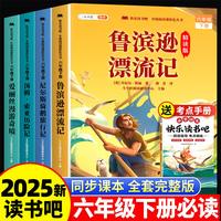斗半匠快乐读书吧六年级下册鲁滨逊漂流记汤姆索亚历险记爱丽丝漫游奇境尼尔斯骑鹅旅行记课外阅读书（4册）