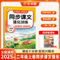 新版斗半匠小学语文同步课文强化训练二年级上册课外阅读理解专项强化训练一课一练暑假预复习衔接随堂练习
