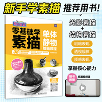 零基础学素描 单体静物绘画教程 玩转画笔