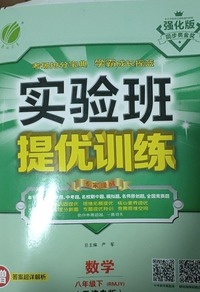 实验班提优训练 数学  八年级下