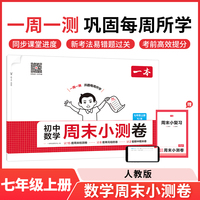 2025秋一本初中数学周末小测卷七年级上册RJ人教版数学同步考点周末检测卷单元培优卷期中期末模拟考测试卷