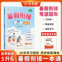 2025斗半匠暑假衔接一本通五升六小学暑假作业语文数学暑假预复习专项训练暑假衔接五升六同步训练练习册