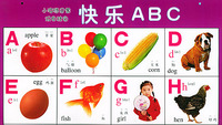 小海豚启蒙双面挂图——快乐ABC（注音版）