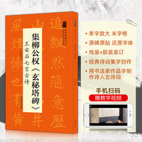 翰墨诗词大汇 中国历代名碑名帖丛书 集柳公权玄秘塔碑 王安石七言古诗