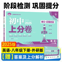 2025版理想树初中上分卷 八年级下册 英语 阶段检测巩固提分 外研版