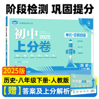 2025版理想树初中上分卷 八年级下册 历史 阶段检测巩固提分 人教版
