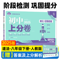 2025版理想树初中上分卷 八年级下册 道德与法治 阶段检测巩固提分 人教版