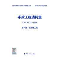 市政工程消耗量 ZYA1-31-2021 第六册 水处理工程
