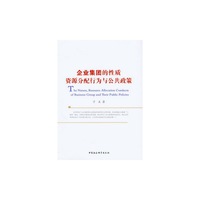 企业集团的性质、资源分配行为与公共政策